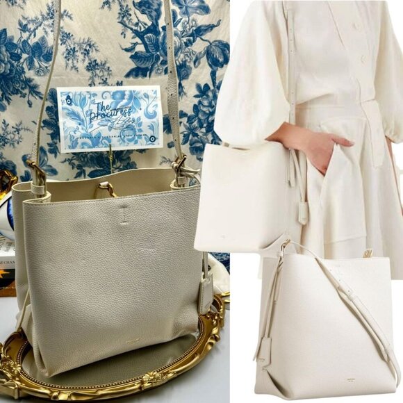 🆕 OROTON 🧿 NOWT Margot Hobo Shoulder Bag, Ivory - Picture 1 of 16
